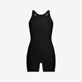 One Piece Swimsuit Boyleg Cut ― Black